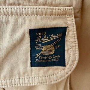 Vintage Polo Ralph Lauren Beige Herringbone Hunter Jacket XL